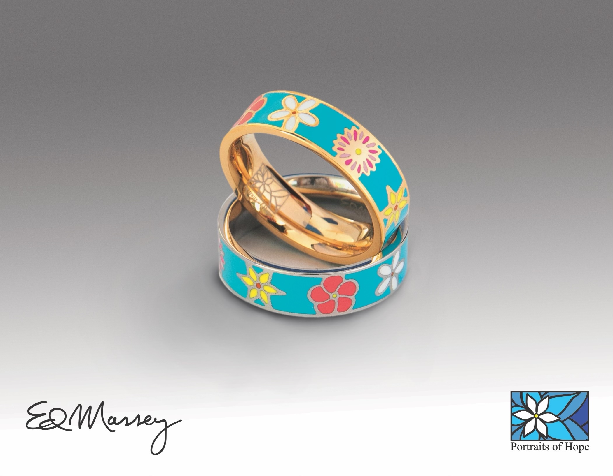 Showroom of Charming 22 karat yellow gold floral ring | Jewelxy - 234254